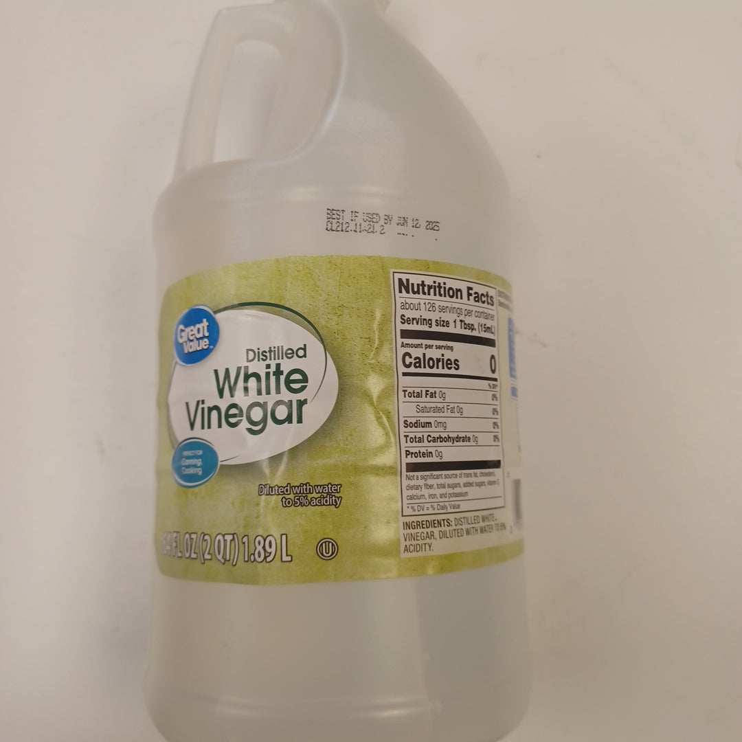 Great Value Distilled White Vinegar 64fl oz – Super Cupertino