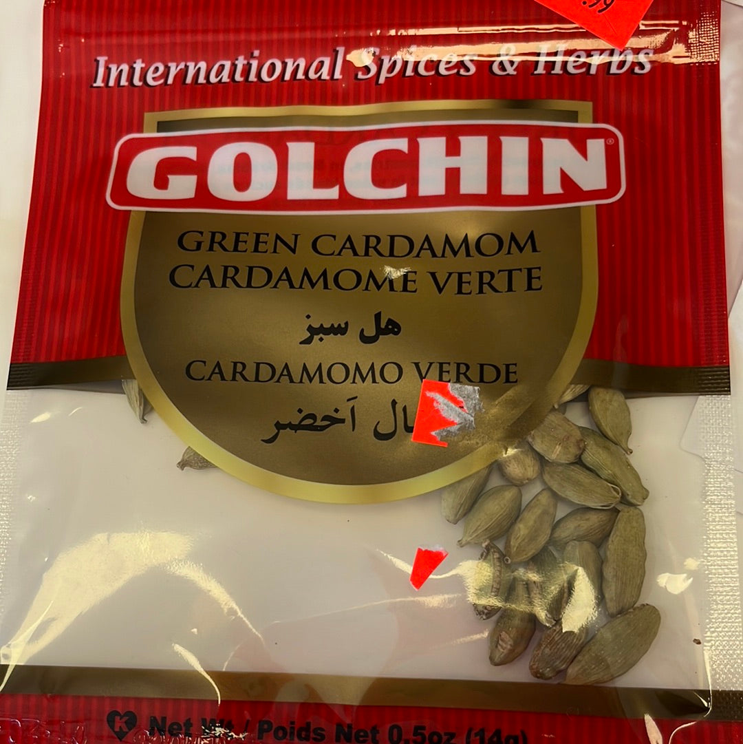 Golchin Cardamomo molido, 05 oz (14g)